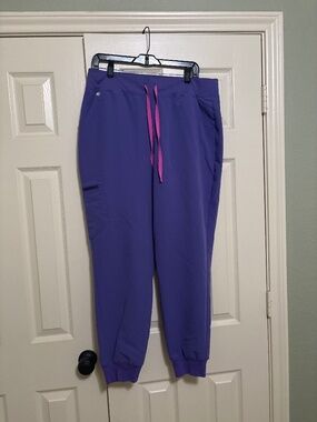 Figs Zamora lavender jogger scrub pant XL